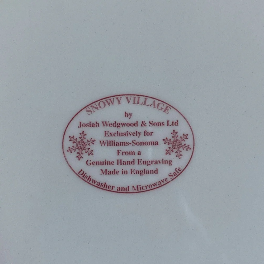 Snowy Village Cake Plate / Platter - Williams Sonoma